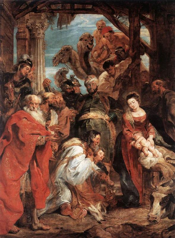 RUBENS, Pieter Pauwel The Adoration of the Magi af France oil painting art